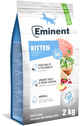 Eminent Kitten для котят, беременных и кормящих кошек курица 2 кг