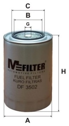 MFilter топливный фильтр DF3502