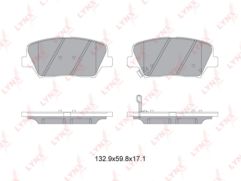 Колодки LYNXauto передние BD3630 4 шт