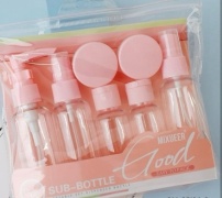 Флакон дорожный наливным путем пластик 80 мл 7 шт