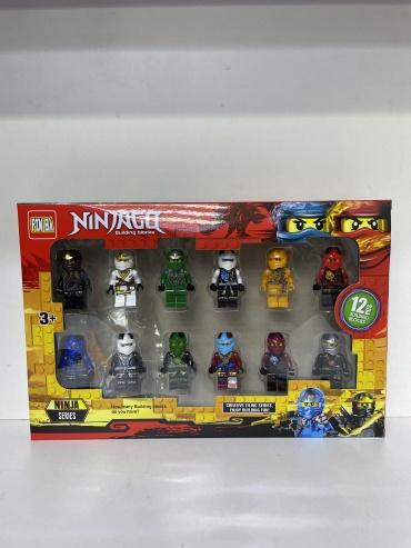 Фигурка PIN BA ninja 5 см 12 шт