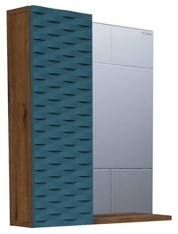  KABINKA.KZ "АЛЬБА-65 см", 65x17x75 см, коричневый, бирюзовый