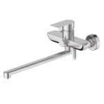 Смеситель для ванны Frap F22806, нержавеющая сталь, цвет серебристый