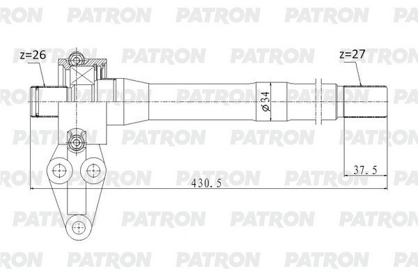 PATRON вал привода PDS0558