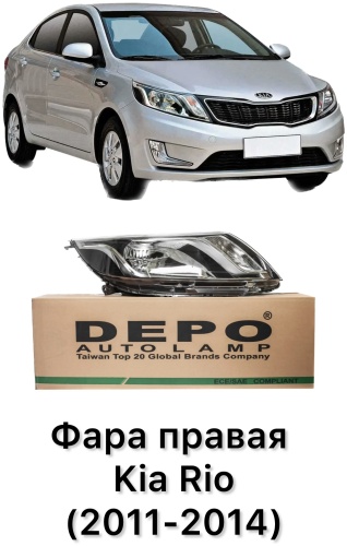 DEPO блок фара 123-1103RMLD-EM