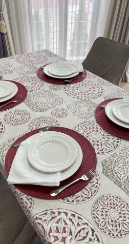 Скатерть Aitana 200x140 см, полиэстер, хлопок, 1 шт