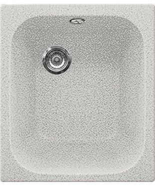 Кухонная мойка Gran-Stone GS-17 43х49.5х20 см, искусственный мрамор, тон серый