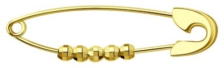 Булавка Diamant 53-140-00979-1 вес 0 г золото, без вставок