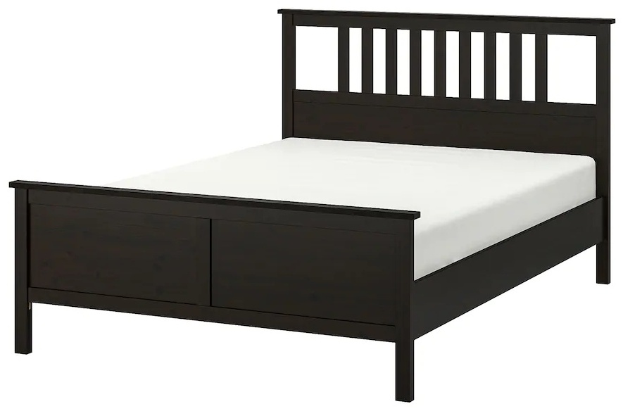 Купить Кровать IKEA Хемнэс 19210814 черный-коричневый в кредит в Алматы ...