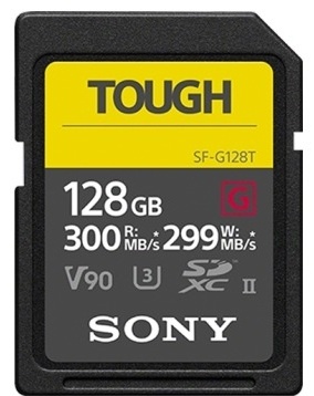Карта памяти Sony SF-G TOUGH UHS-II V90 SDXC SFG1TG 128 Гб