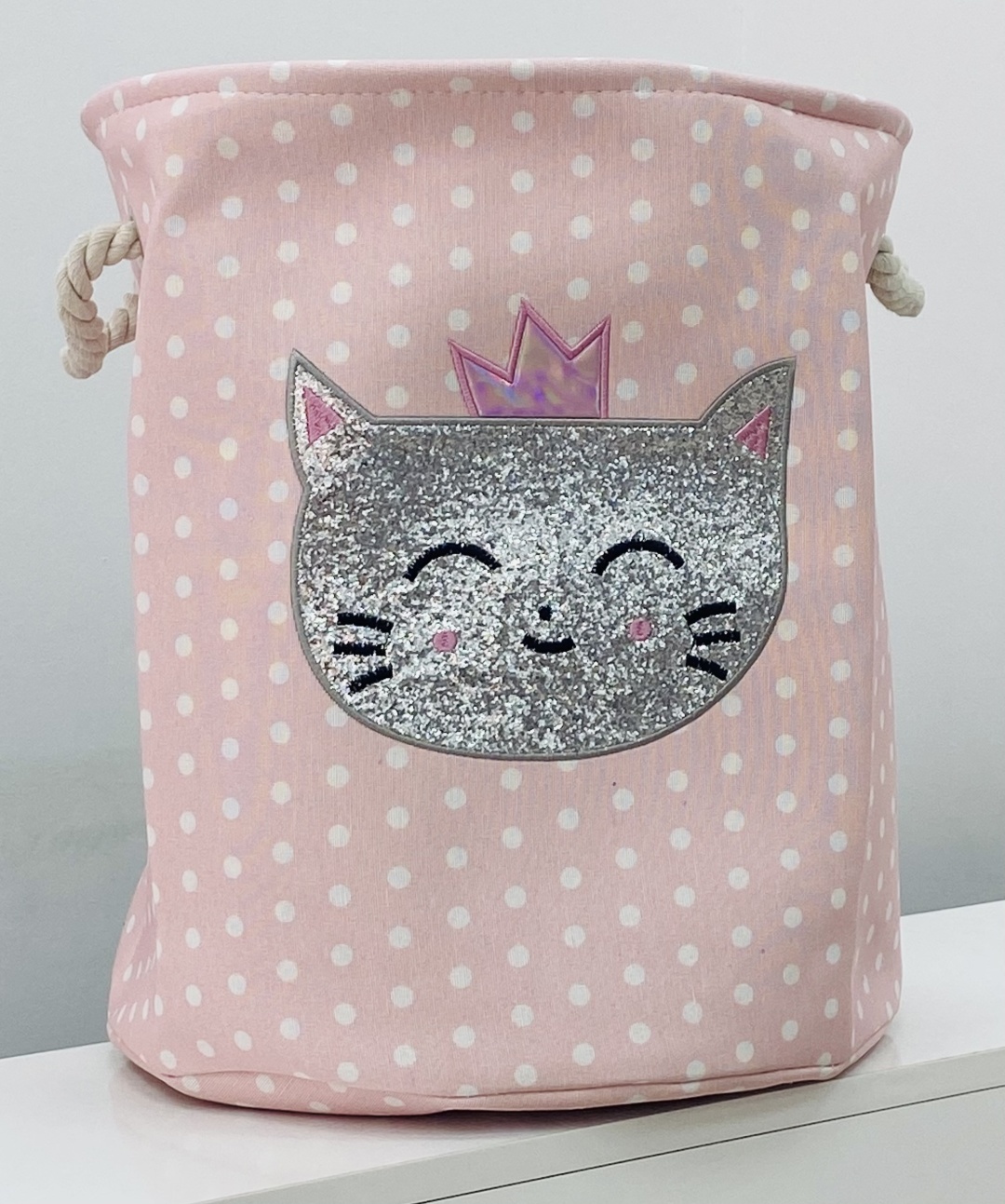 Корзина для игрушек 40x35x40 см, текстиль