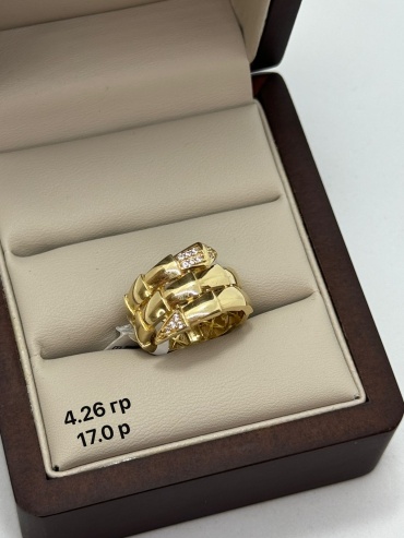 Sandu gold 5862315 размер 17 вес 4.26 г золото, фианит