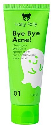 HOLLY POLLY Bye Bye Acne! пенка 100 мл, фото 3