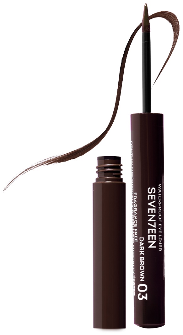 Seventeen HIGH PRECISION WATERPROOF EYE LINER ПОДВОДКА ДЛЯ ВЕК ВОДОСТОЙКАЯ подводка коричневый №03 темно-коричневый