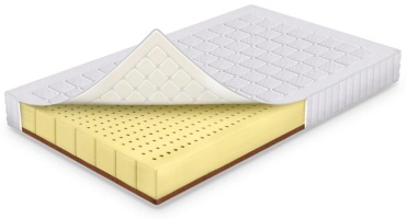 Матрас Lux Matras KZ Латекс кокос ультра / Latex kokos ultra, 160x200x18 см, чехол вискоза, жаккард