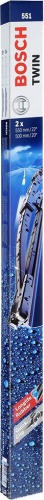 Щетка каркасная Bosch Twin 551 3397118422 550 мм, 2 шт