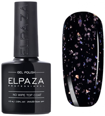 ELPAZA верхнее покрытие Flakes Pink глянцевое 10 мл