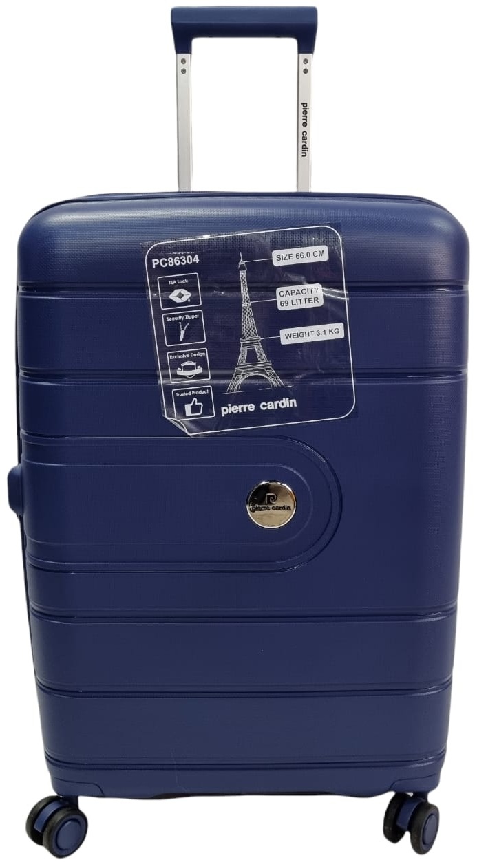 Чемодан Pierre Cardin PC86304 полипропилен 69 л синий