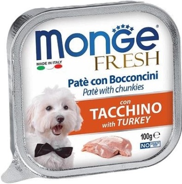 Monge Fresh индейка все породы 100 г 9 шт