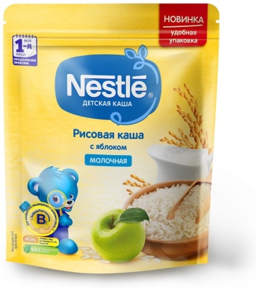Nestle Рисовая с яблоком молочная 220 гр