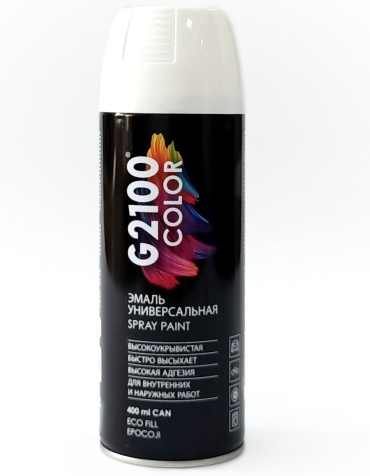 G2100 эмаль Color 9010 белый 400 мл