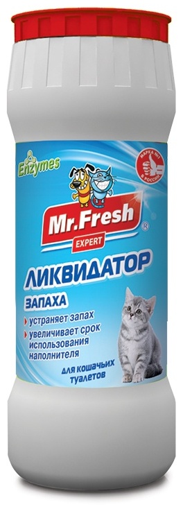 Mr.Fresh ликвидатор запаха для кошачьих туалетов 500 г