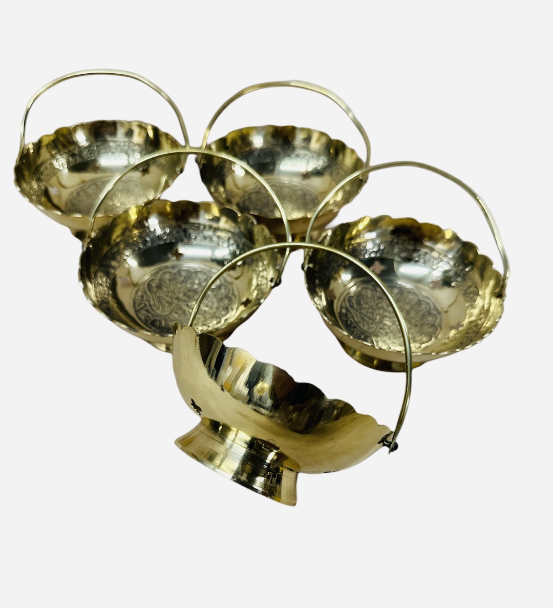Decorolla креманка KR10105 круглая 5 шт, латунь