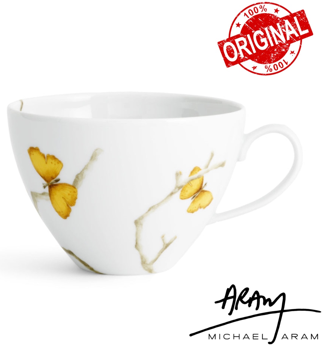 Кружка MICHAEL ARAM «Butterfly Ginkgo», 310 мл, фарфор, 1 шт.