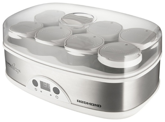Йогуртница REDMOND RYM-M5401-E серебристый, белый