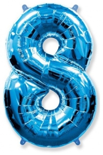 Воздушный шар Foil Balloon однотонный 1 шт, голубой