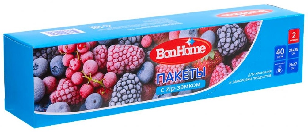 BonHome пакет 5025253 для замораживания, для хранения продуктов, для фруктов и овощей