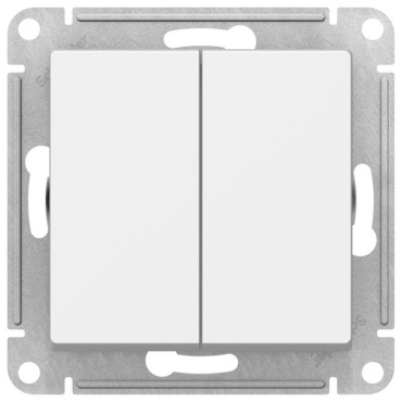 Выключатель клавишный Schneider Electric AtlasDesign, белый