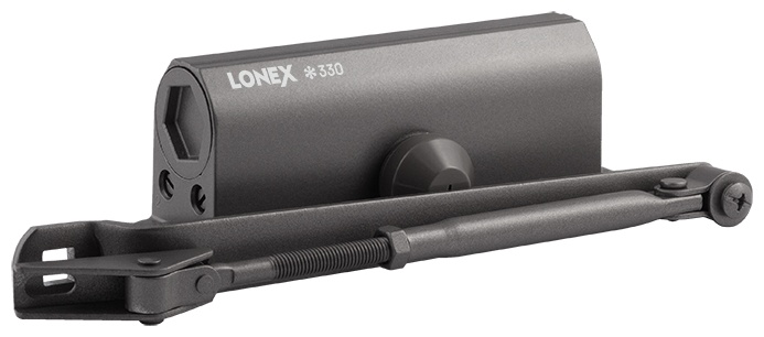 Дверной доводчик Lonex LONEX 330 графит, для дверей до 120 кг