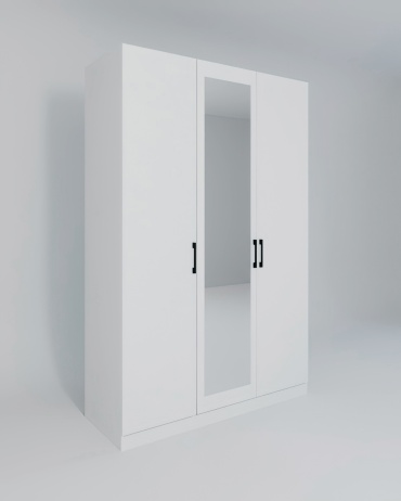Распашной шкаф ZN Group Zaman, 150x230х55 см, белый
