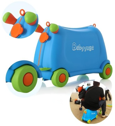 Чемодан Baby Yuga 883 пластик 25 л голубой