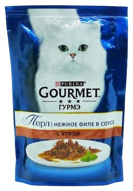 Gourmet Gourmet кусочки в соусе утка 75 г 1 шт