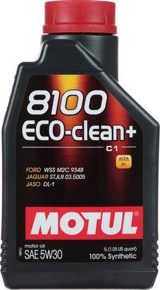 Купить Моторное масло синтетическое Motul 8100 ECO-CLEAN PLUS 5W-30 1 л ...