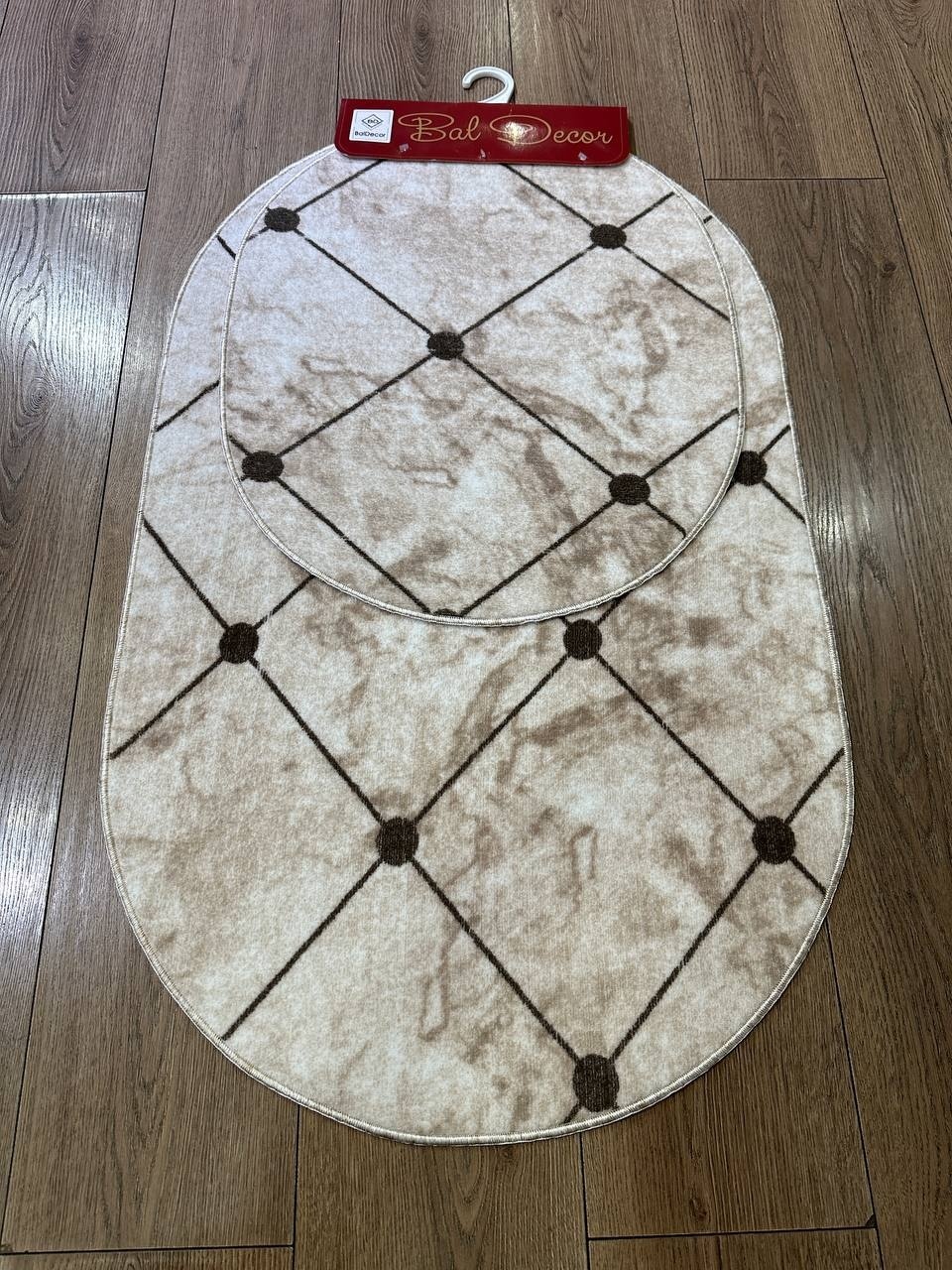 Bal Decor комплект ковриков BD90 60x100 см, резина, микрофибра