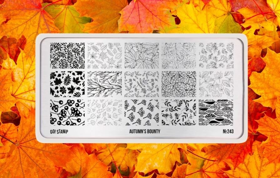 Go! Stamp пластины 243 Autumns Bounty