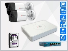 Комплект видеонаблюдения HiWatch 422000 1920x1080