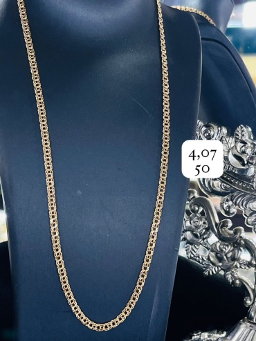 Золото России 87655 длина 50 см, вес 4 г золото, плетение нонна