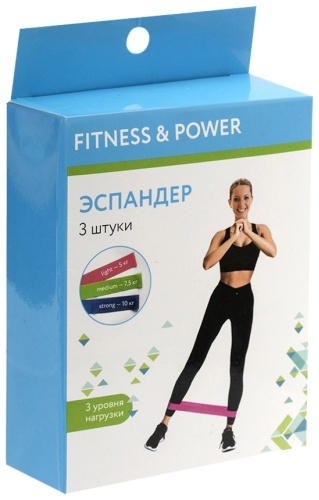 Фитнес-резинка 3 шт 10 кг