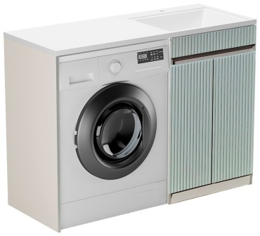 Тумба с раковиной 1Marka Волна, 120x87x48 см, кремовый