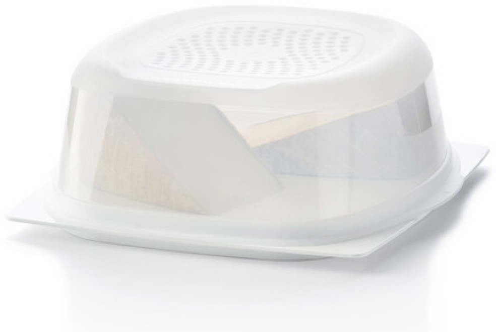 Tupperware сырница RP707 квадратная 1 шт, полипропилен