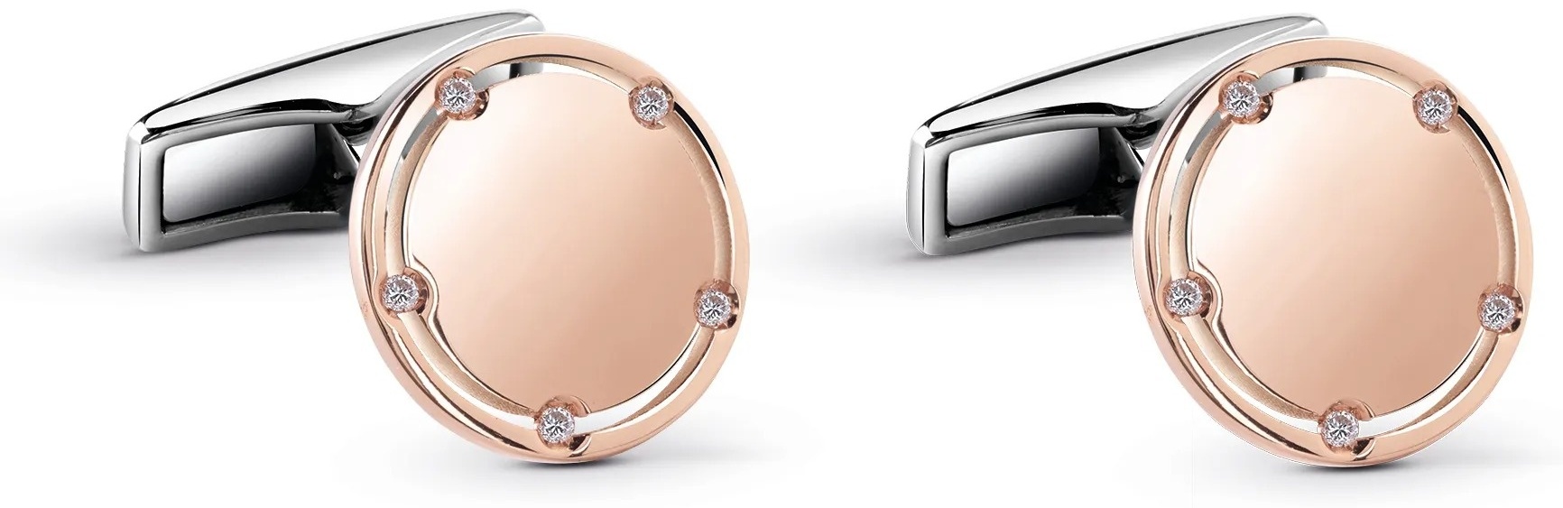 Запонки Damiani 20062816 вес 7.4 г золото, бриллиант