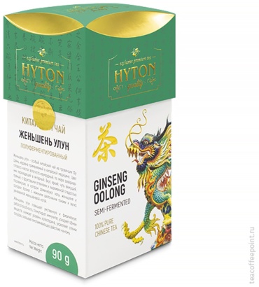 Чай HYTON Китайский улун с женьшенем листовой 90 г