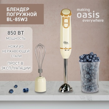 Блендер погружной Oasis BL-85W3 бежевый