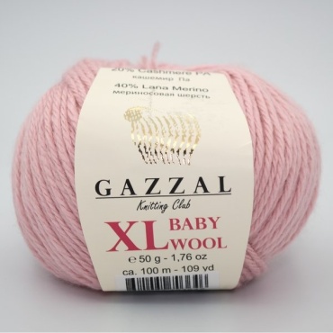 Моток GAZZAL Baby Wool XL 845 розовый 100 м 50 г