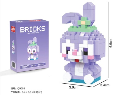 Конструктор Bricks Зайчик 3д HD-106, деталей 106 шт