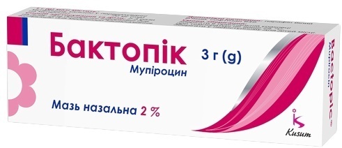 БАКТОПИК 2% 3г МАЗЬ НАЗАЛЬНАЯ